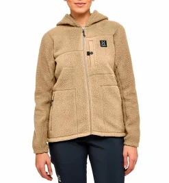 Hot HAGLÖFS malung pile hood women SAND