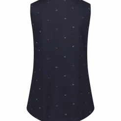 New MARINE CLASSIC mary jersey tank top NAVY AOP