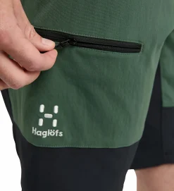 Clearance HAGLÖFS mid slim shorts men FJELL GREEN/BLACK