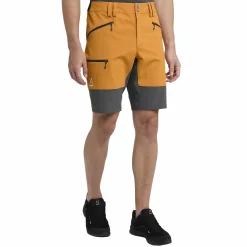HAGLÖFS mid slim shorts men YELLOW/MAGNETITE