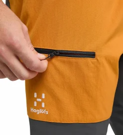 HAGLÖFS mid slim shorts men YELLOW/MAGNETITE