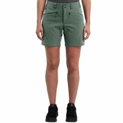 Outlet HAGLÖFS mid standard shorts women FJELL GREEN/BLACK