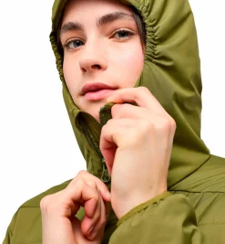 Discount HAGLÖFS mimic silver hood women OLIVE GREEN