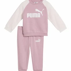 PUMA minicats ess raglan crew set fl inf Poised Pink