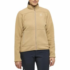 Discount HAGLÖFS mossa pile jacket women SAND