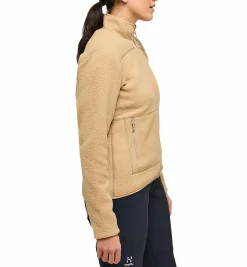 Discount HAGLÖFS mossa pile jacket women SAND