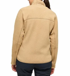 Discount HAGLÖFS mossa pile jacket women SAND