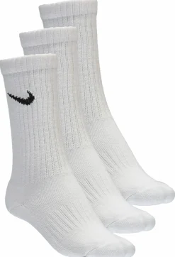 Sale NIKE cushioned training crew socks White/Black