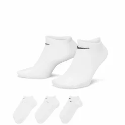 New NIKE lightweight training no-show s White/Black