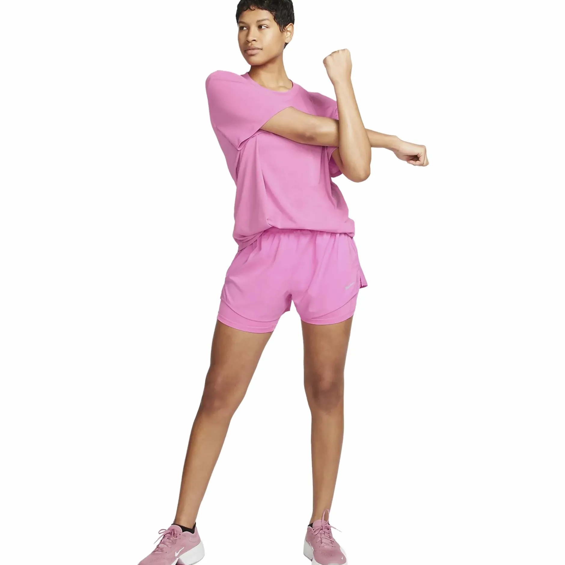 Discount NIKE one women's dri-fit high-waist Playful Pink