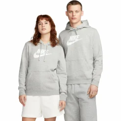 New NIKE sportswear club fleece women's Dk Grey/White