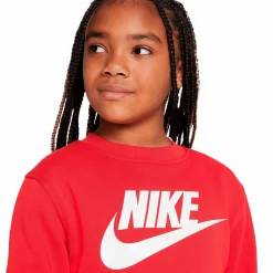 Outlet NIKE sportswear club fleece big kid University Red/Whi