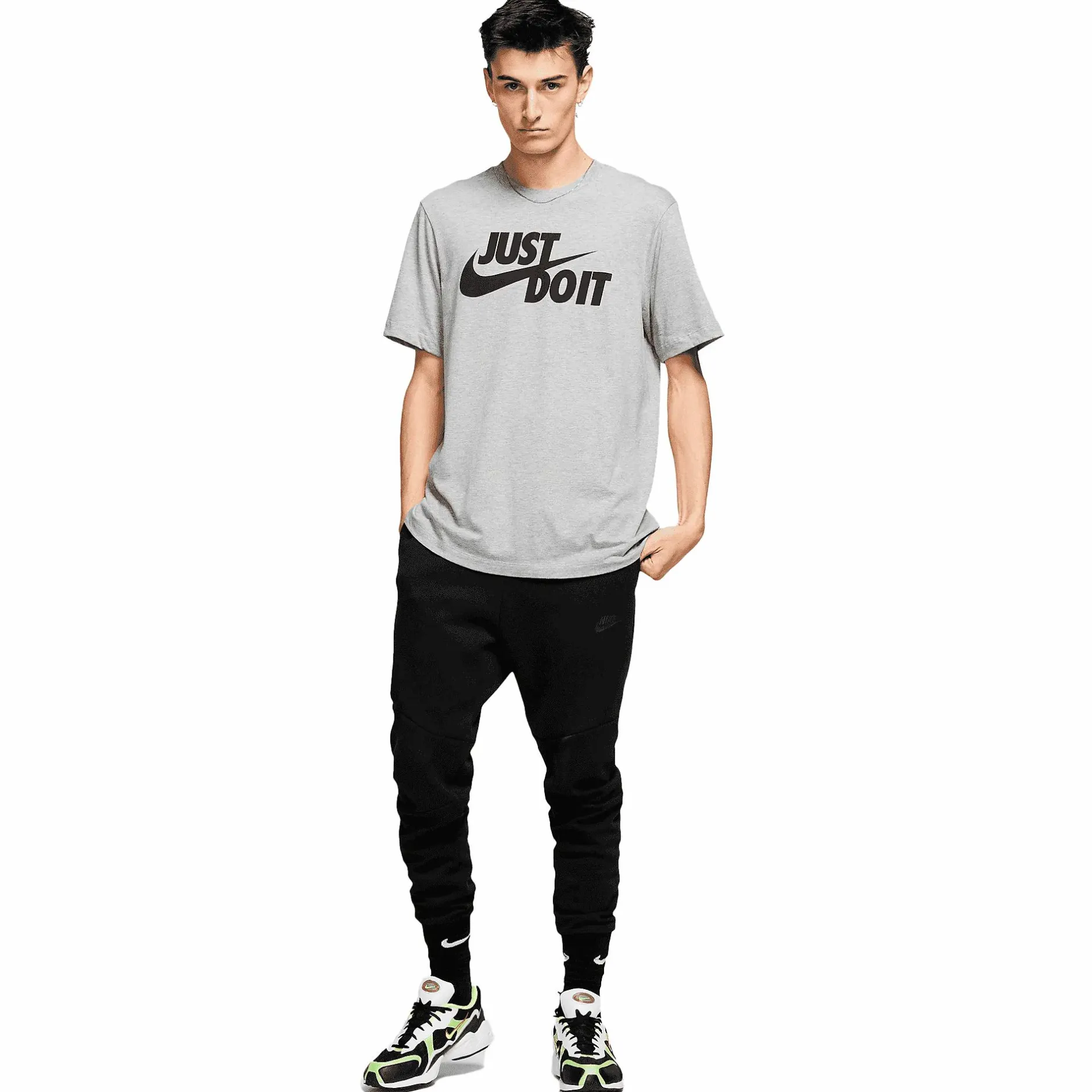 Sale NIKE sportswear jdi men's t-shirt Grey Heather/Black