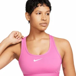 New NIKE swoosh medium support women's Playful Pink
