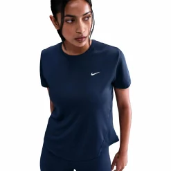NIKE tempo women's dri-fit short-sl Navy/silver