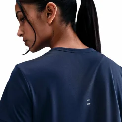 NIKE tempo women's dri-fit short-sl Navy/silver