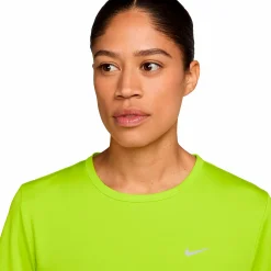 Clearance NIKE tempo women's dri-fit short-sl Cyber/silver