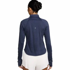 Clearance NIKE tempo women's dri-fit 1/2-zip Navy/silver