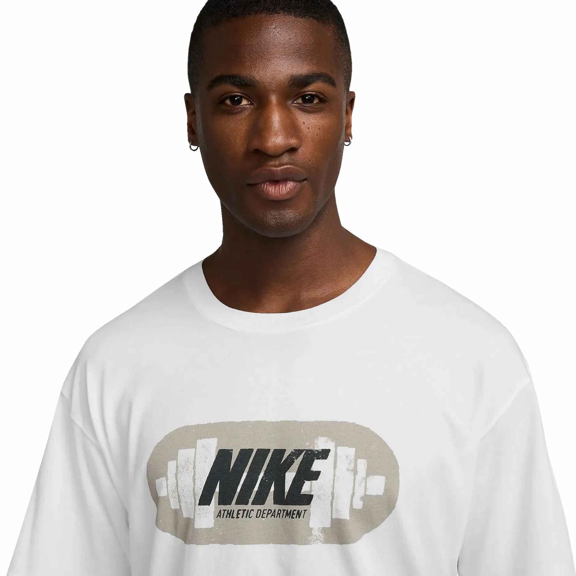 New NIKE nk tee m90 gym heritage m White