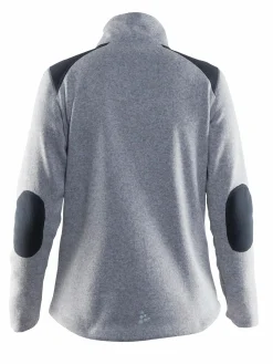 New CRAFT noble zip jacket hk fleece w Grey Melange