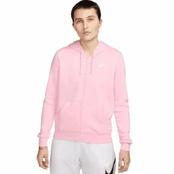 Best NIKE nsw club fz hoodie w Soft Pink/White