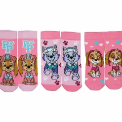 Clearance NICKELODEON paw patrol 3p socks 0624 Pink