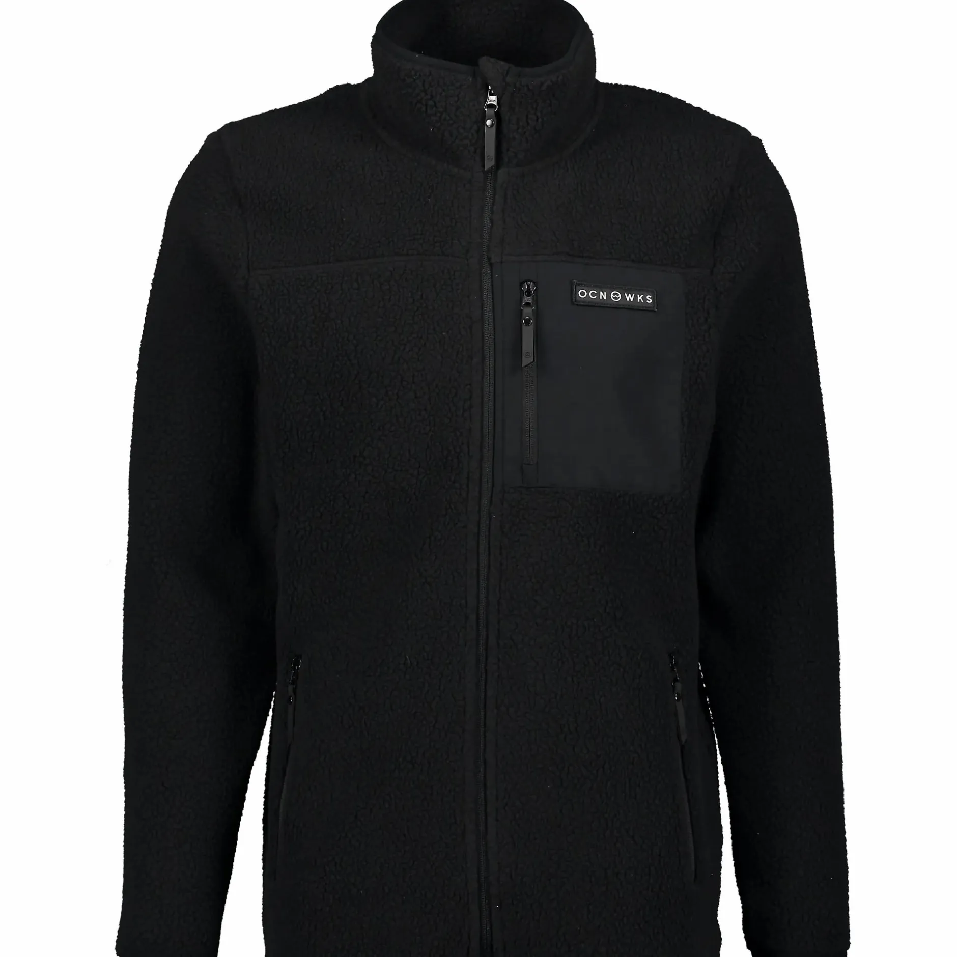 Hot OCEAN WORKS pile zip jacket m Black