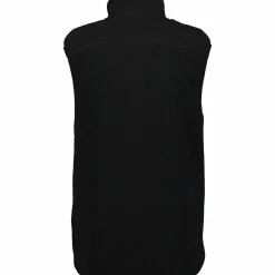 OCEAN WORKS pile zip vest m Black