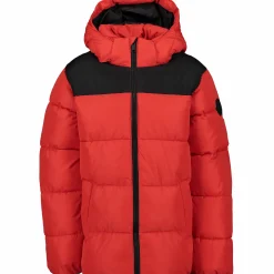 Hot CROSS SPORTSWEAR puffer hood jkt jr Red/Black