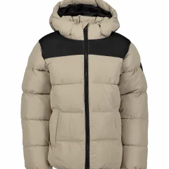 Sale CROSS SPORTSWEAR puffer hood jkt jr Beige/Black
