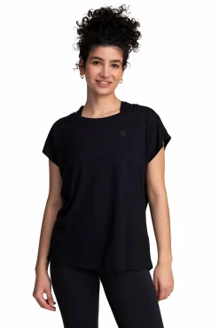 Sale ICONIC pulse loose tee w Black
