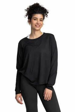 Hot ICONIC pulse loose tee w Black