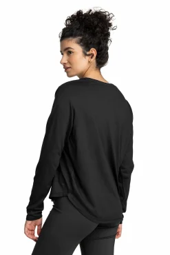 Hot ICONIC pulse loose tee w Black