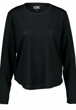 Hot ICONIC pulse loose tee w Black