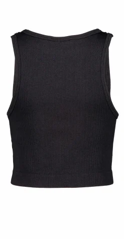 Clearance ICONIC rib crop top g jr Black