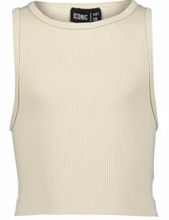 Online ICONIC rib crop top g jr Silver Grey