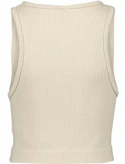 Online ICONIC rib crop top g jr Silver Grey
