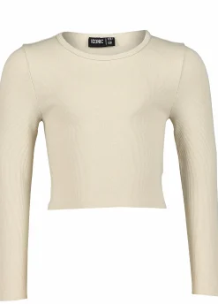 Best ICONIC rib ls top g jr Silver Grey
