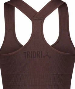Hot TRIDRI ribbed seamless bra w Java