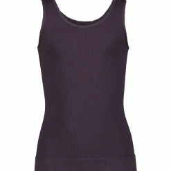 Outlet TRIDRI ribbed seamless tank jr Plum