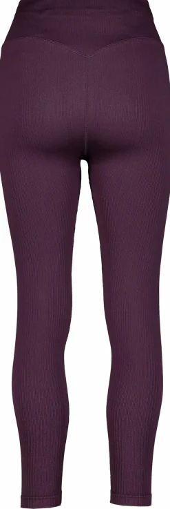 Sale TRIDRI ribbed seamless tights w Plum