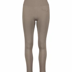 Clearance TRIDRI ribbed seamless tights w Nougat