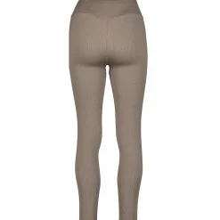 Clearance TRIDRI ribbed seamless tights w Nougat