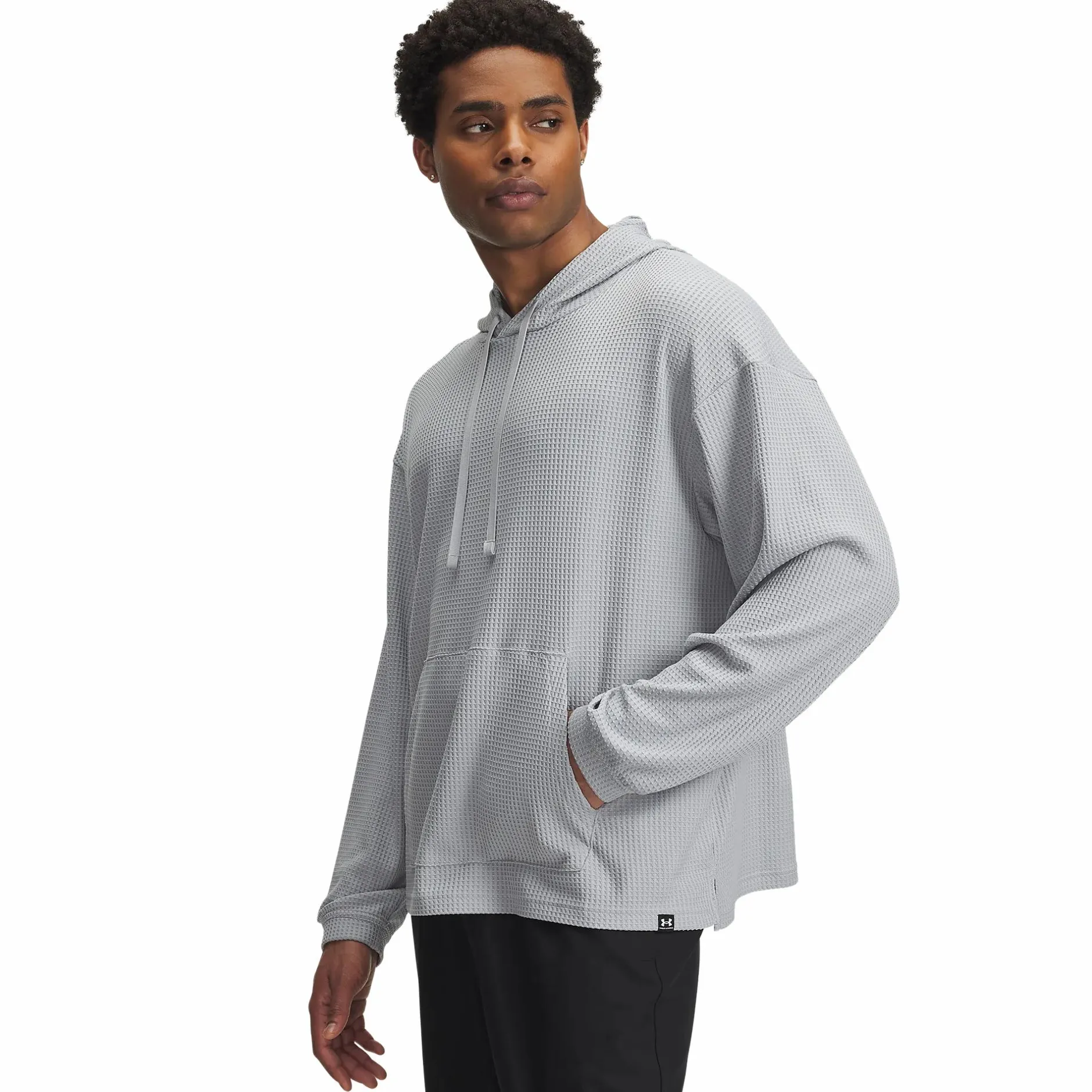 Outlet UNDER ARMOUR rival waffle hood m Mod Gray