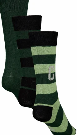 Hot CR7 ronaldo socks 3p jr Green Stripe