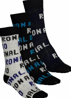 Discount CR7 ronaldo socks 3p jr Grey Ronaldo