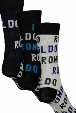 Discount CR7 ronaldo socks 3p jr Grey Ronaldo