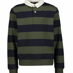 Outlet TAKEOFF rugby sweater jr Dk Green/navy