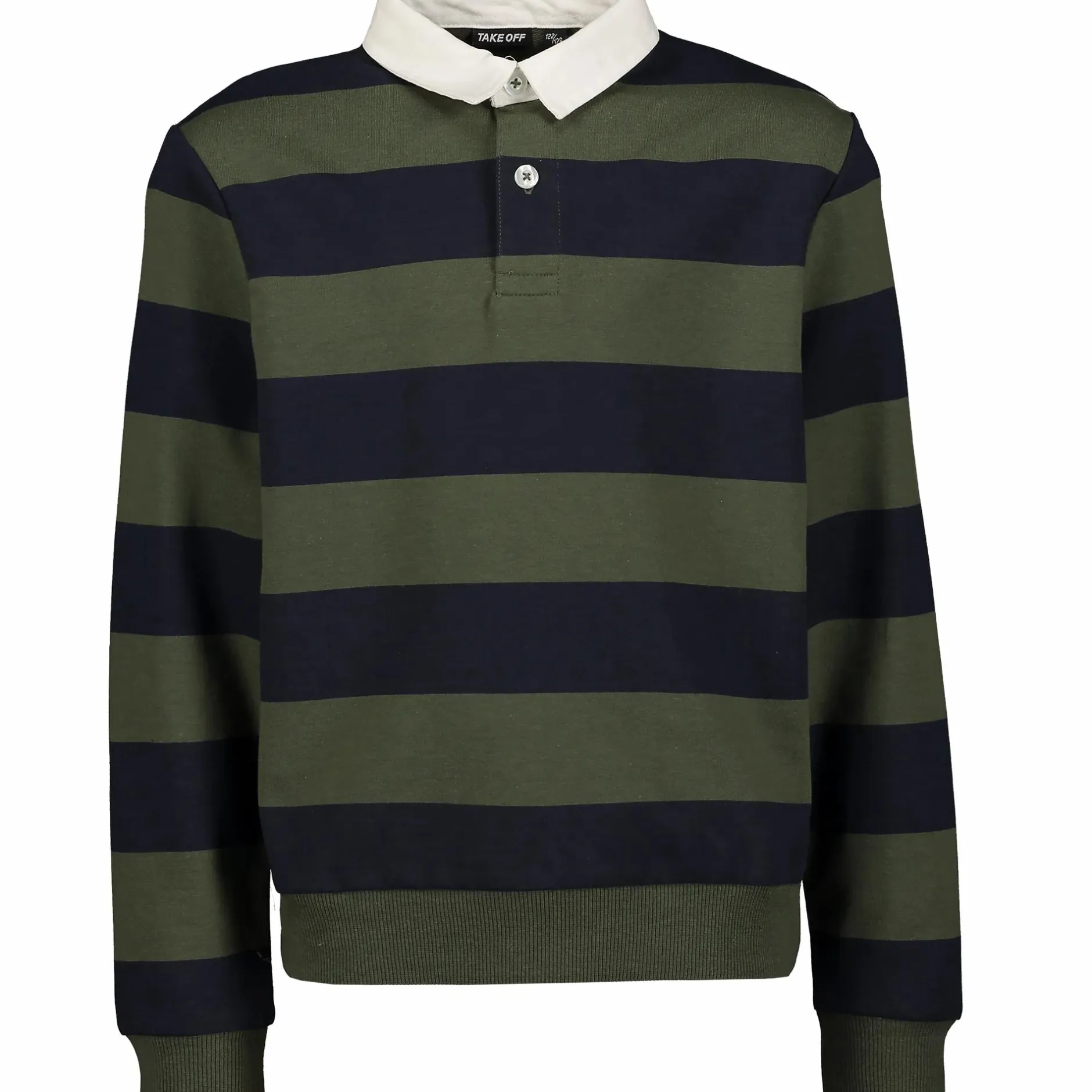 Outlet TAKEOFF rugby sweater jr Dk Green/navy
