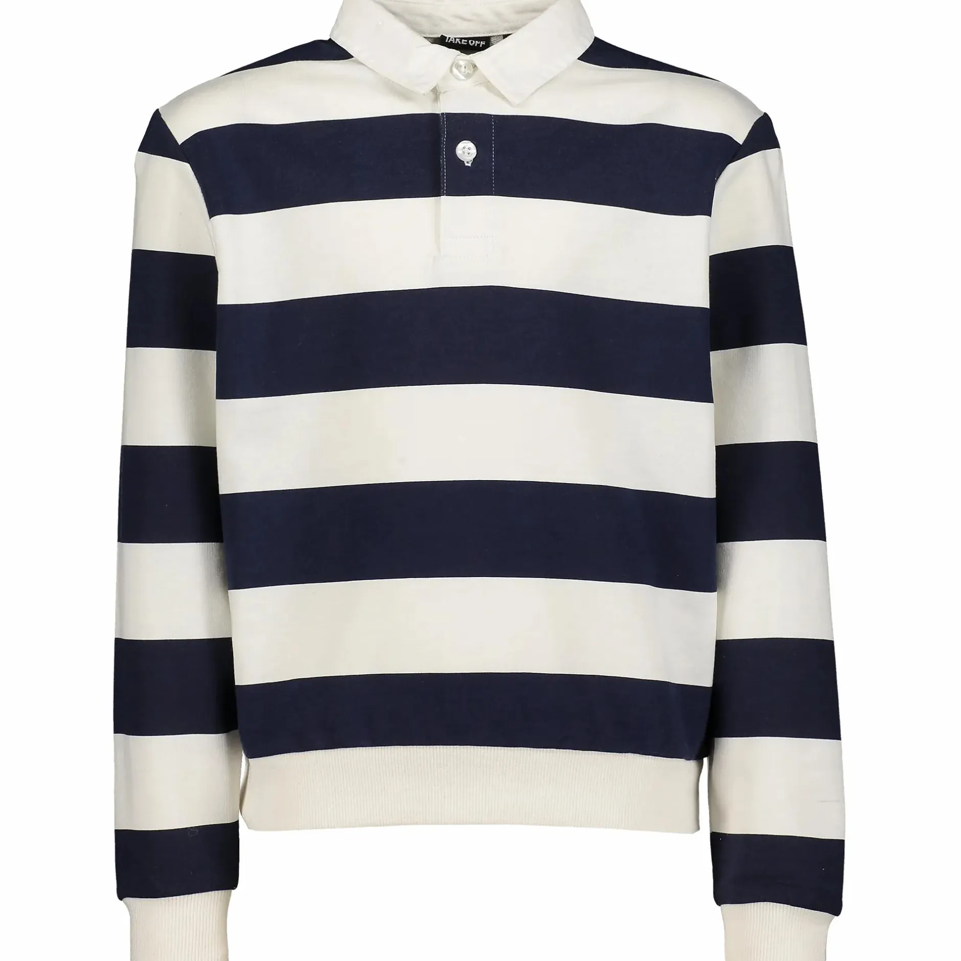Outlet TAKEOFF rugby sweater jr Navy/white Str
